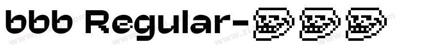 bbb Regular字体转换 bbb Regular字体转换